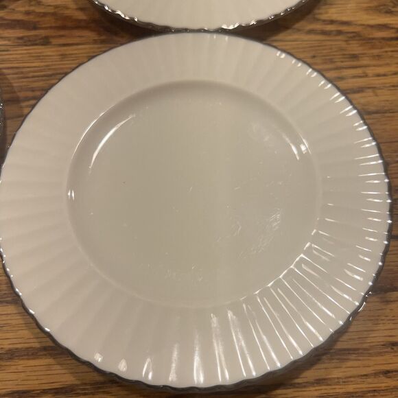 Lenox Special L148 Bread & Butter Plates SET OF FIVE Vintage PLATINUM TRIM! - Picture 6 of 8